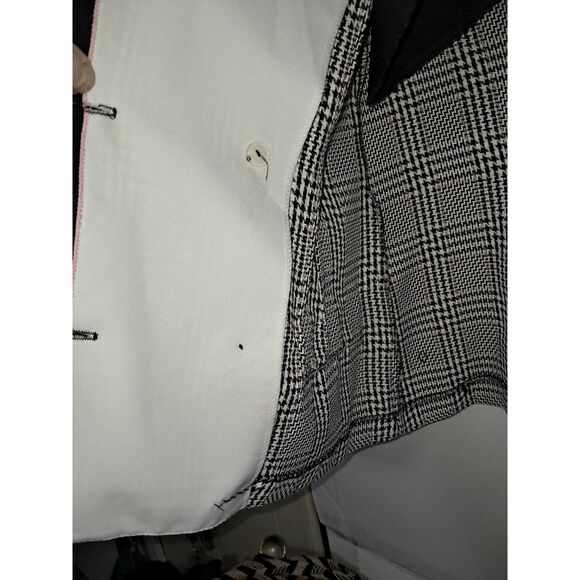 A Cary Robbins Women's Blazer Suit Jacket Houndstooth Plaid Vintage 80's Sz 12P - Picture 7 of 9